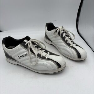 Dexter Bowling Shoes Womens Size 9 M  Black White Groove Slide-Rite B4034-1